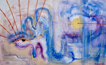 Peinture intitulée "Way to the sun" par Mari Skakun, Œuvre d'art originale, Huile