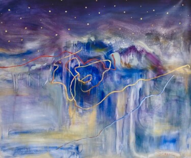 Картина под названием "Mountains. Flight “…" - Mari Skakun, Подлинное произведение искусства, Масло