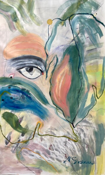Peinture intitulée "La Vue" par Mari Skakun, Œuvre d'art originale, Huile