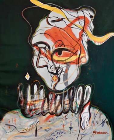Pittura intitolato "L’autoportrait" da Mari Skakun, Opera d'arte originale, Olio