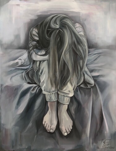 Картина под названием "Внутри" - Мария Абрамова, Подлинное произведение искусства, Масло