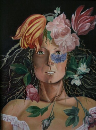 Pittura intitolato "Eva" da Maria Adelaide Lamesa, Opera d'arte originale, Olio