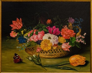 Pittura intitolato "Natura morta copia…" da Maria Adelaide Lamesa, Opera d'arte originale, Altro