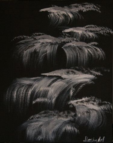 Pittura intitolato "Waterfall" da Maria Afanassiev, Opera d'arte originale, Acrilico