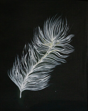 Pintura titulada "Feather" por Maria Afanassiev, Obra de arte original, Acrílico