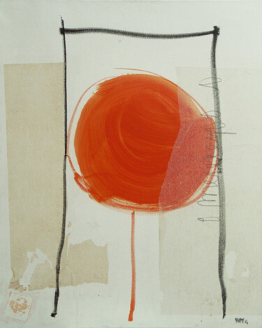 Painting titled "Oranger" by Maria Antónia Santos, Original Artwork, Acrylic