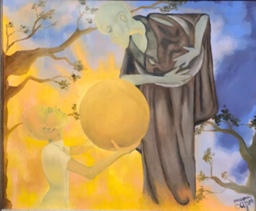 Peinture intitulée "Рассвет" par Maria Barmina, Œuvre d'art originale, Huile