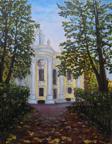 Painting titled "Эрмитаж. Кусково" by Maria Belova, Original Artwork, Oil