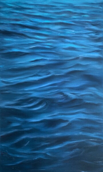 Painting titled "Sea depth" by Maria Bobrovskaya, Original Artwork, Oil