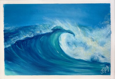 Drawing titled "Wave" by Maria Bobrovskaya, Original Artwork, Oil