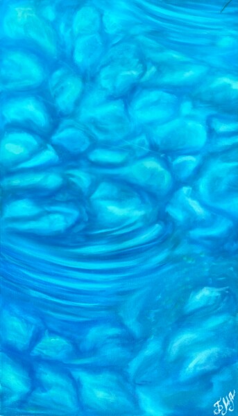Pittura intitolato "The underwater world" da Maria Bobrovskaya, Opera d'arte originale, Olio