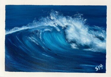Pittura intitolato "The wave" da Maria Bobrovskaya, Opera d'arte originale, Olio