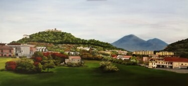 Pintura intitulada "Luoghi del cuore" por Maria Brillante, Obras de arte originais, Acrílico Montado em Armação em madeira