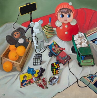 Peinture intitulée "Не Игрушки,  а Ценн…" par Mariia Chepik, Œuvre d'art originale, Huile Monté sur Châssis en bois