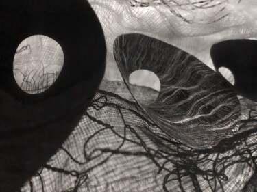 Textile Art με τίτλο "OUAHLABOULA" από Maria Cosatto, Αυθεντικά έργα τέχνης, Υφαντικές ίνες