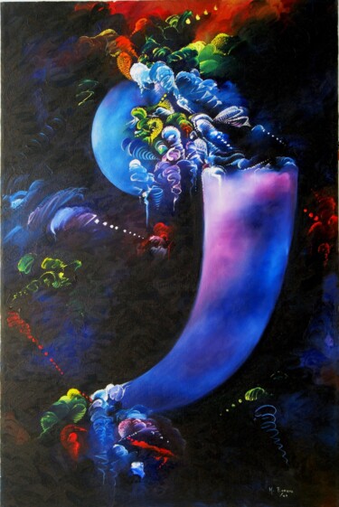 Painting titled "Elixir" by Maria Cristina Romero Duarte, Original Artwork, Oil