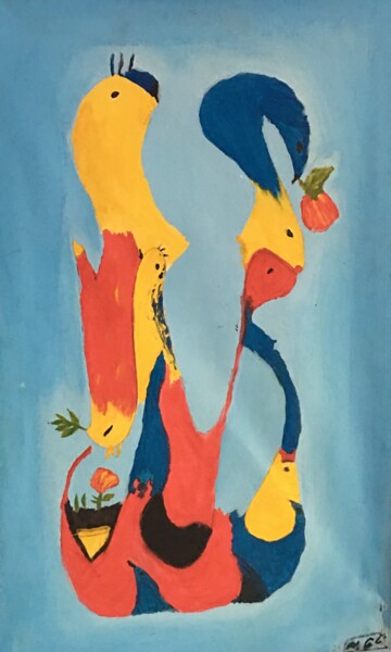 Painting titled "O vale e seus misté…" by Maria De Lourdes De Castro Rodrigues, Original Artwork