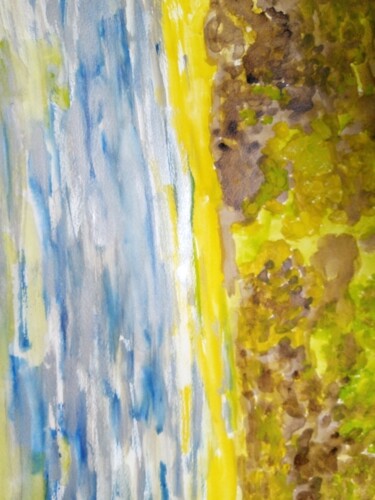 Pintura intitulada "Landscape" por María Del Mar González Macia, Obras de arte originais, Aquarela