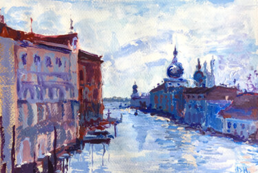 Peinture intitulée "Venice Italy Grand…" par Maria Delendik, Œuvre d'art originale, Acrylique