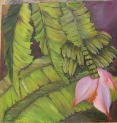 绘画 标题为“Flor de Bananeira” 由Maria Do Rosário Pedroza, 原创艺术品, 油