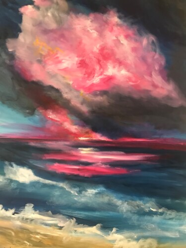 Painting titled "Explosion" by Maria Dryden, Original Artwork, Oil