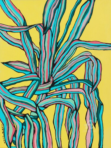 Malerei mit dem Titel "amarillosso" von Maria Duro, Original-Kunstwerk, Acryl