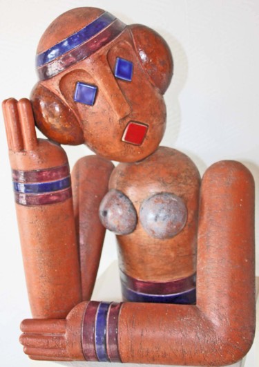 Sculpture intitulée "castafiore-1.jpg" par Maria Elena Thiery, Œuvre d'art originale, Métaux