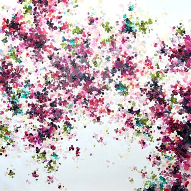 Картина под названием "English roses" - Maria Esmar, Подлинное произведение искусства, Масло Установлен на Деревянная рама д…