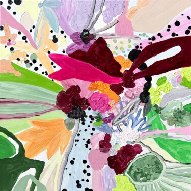 Картина под названием "Symphony of shapes" - Maria Esmar, Подлинное произведение искусства, Масло Установлен на Деревянная р…