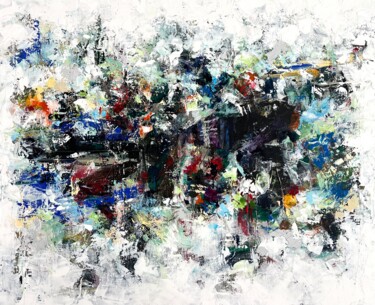 Картина под названием "Still sounds" - Maria Esmar, Подлинное произведение искусства, Акрил Установлен на Деревянная рама дл…