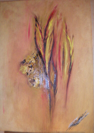 Pittura intitolato "Le blé" da Maria Foti, Opera d'arte originale, Olio