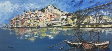 Pittura intitolato "Beautiful Porto" da Maria Godinho, Opera d'arte originale, Olio
