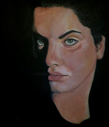 Painting titled "My Muse" by Maria Godinho, Original Artwork, Acrylic
