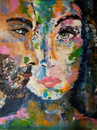 Peinture intitulée "You and Me" par Maria Godinho, Œuvre d'art originale, Acrylique