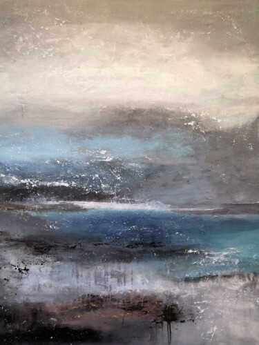 Картина под названием "Холодное море" - Мария Гомон, Подлинное произведение искусства, Акрил