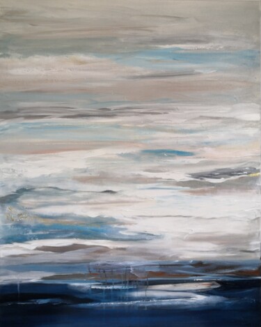 Картина под названием "Тихие волны" - Мария Гомон, Подлинное произведение искусства, Акрил