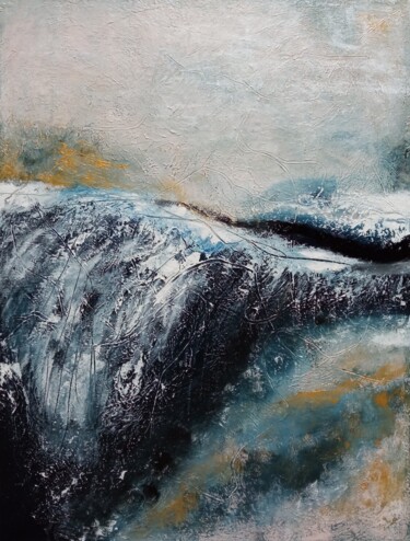 Картина под названием "Водный пейзаж." - Мария Гомон, Подлинное произведение искусства, Акрил