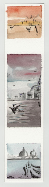 Pittura intitolato "Venice - Venezia#6" da Maria Grazia Sabella, Opera d'arte originale, Acquarello
