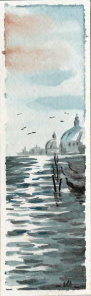Pittura intitolato "Venice - Venezia#2" da Maria Grazia Sabella, Opera d'arte originale, Acquarello