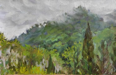 Pittura intitolato "Oilpainting landsca…" da Maria Iakovleva, Opera d'arte originale, Olio