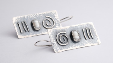 Design titled "Sterling silver ear…" by Maria Iurkova, Original Artwork, Jewelry
