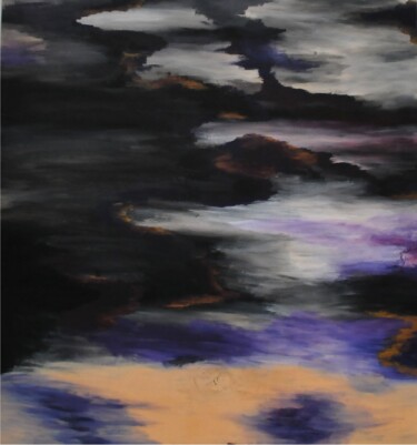 Pintura intitulada "Hyperion's sky/ Неб…" por Mariia Ivanova, Obras de arte originais, Acrílico