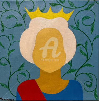 绘画 标题为“«Безликая Королева»” 由Мария Коваленко, 原创艺术品, 丙烯 安装在木质担架架上