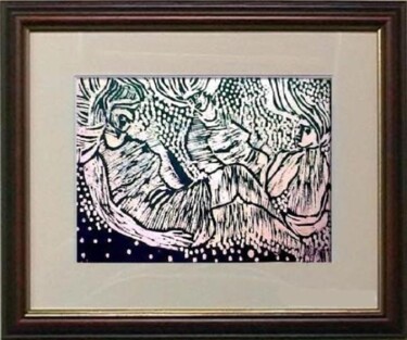 Printmaking titled "33_O repouso" by Maria Lucia Pacheco, Original Artwork, Xylography