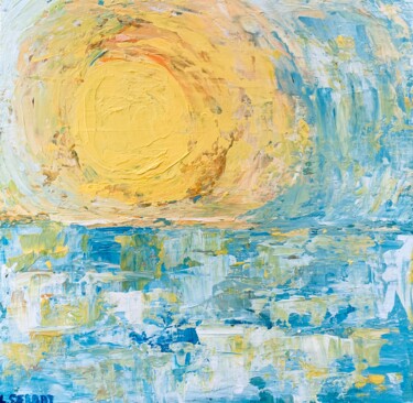 Pittura intitolato "Sole" da Maria Lucrecia Serrat, Opera d'arte originale, Acrilico