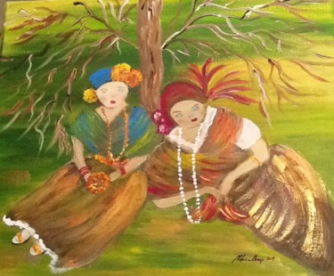 Pintura titulada "Las flores del arbol" por Bascoy, Obra de arte original