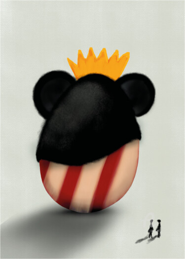Цифровое искусство под названием "Eggcellence Mickey…" - Maria Lundsten, Подлинное произведение искусства, Цифровая печать