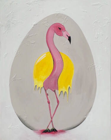 Malerei mit dem Titel "Miami" von Maria Lundsten, Original-Kunstwerk, Acryl