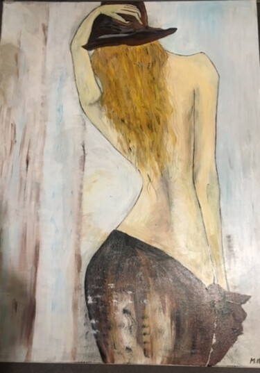 Schilderij getiteld "Kobieta" door Maria Matyasek, Origineel Kunstwerk, Acryl