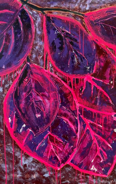 Картина под названием "Mars cold morning" - Maria Miller, Подлинное произведение искусства, Акрил Установлен на Деревянная р…